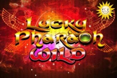 Titelmotiv Lucky Pharaoh Wild mit goldener Schrift und MERKUR-Sonne